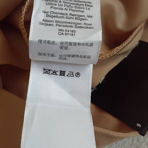 DKNY NWT Women's Size 6 Khaki Tan The Essex High Waist Dress Shorts - Picture 8 of 13